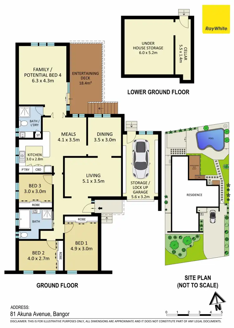 Floorplan of Homely house listing, 81 Akuna Avenue, Bangor NSW 2234