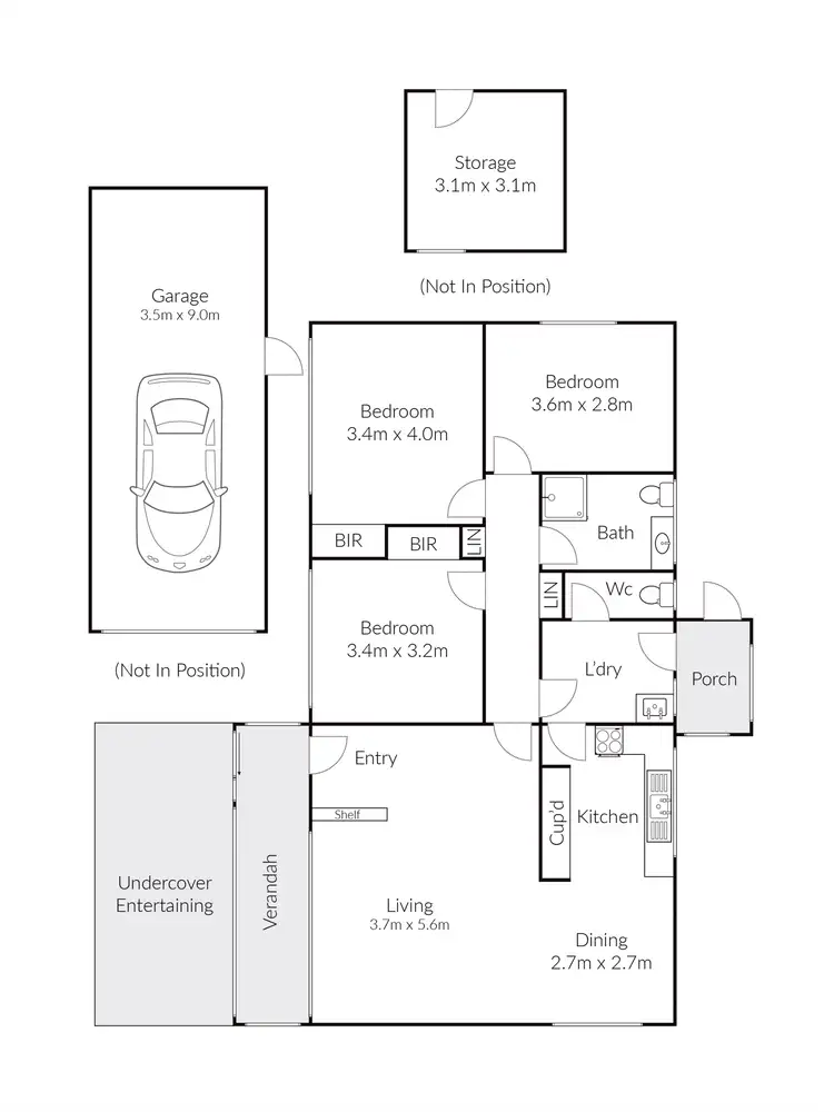 Floorplan of Homely house listing, 24 Rodbrough Crescent, Corio VIC 3214
