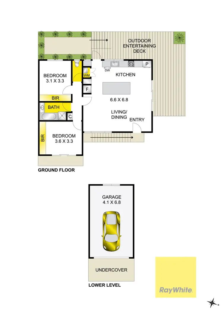 Floorplan of Homely unit listing, 2/34A Reigate Road, Highton VIC 3216