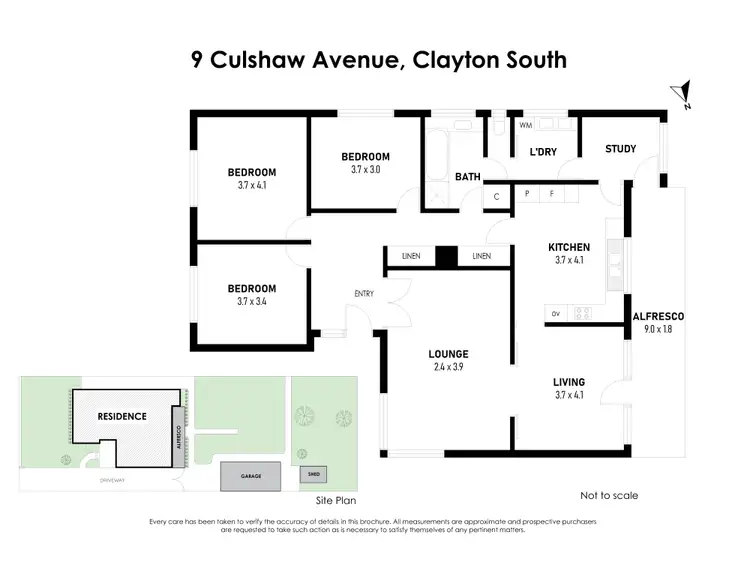 Floorplan of Homely house listing, 9 Culshaw Avenue, Clayton South VIC 3169