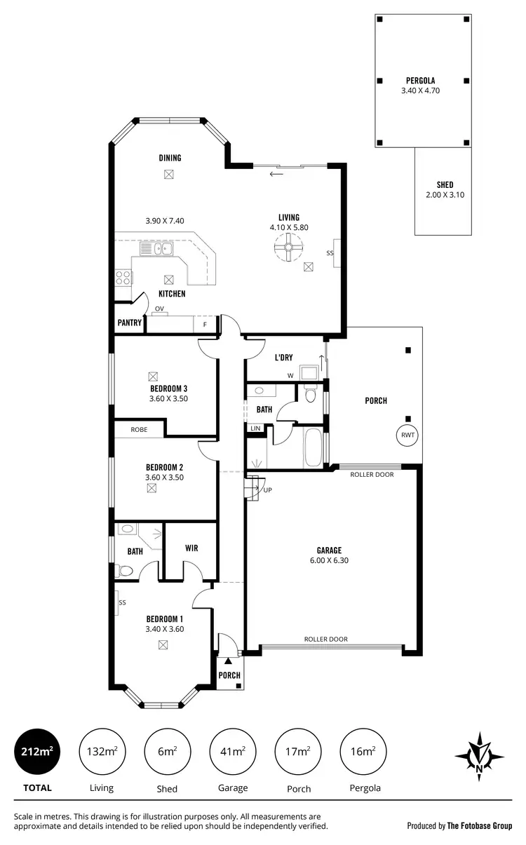 Floorplan of Homely house listing, 6 Nyrang Circuit, Woodcroft SA 5162