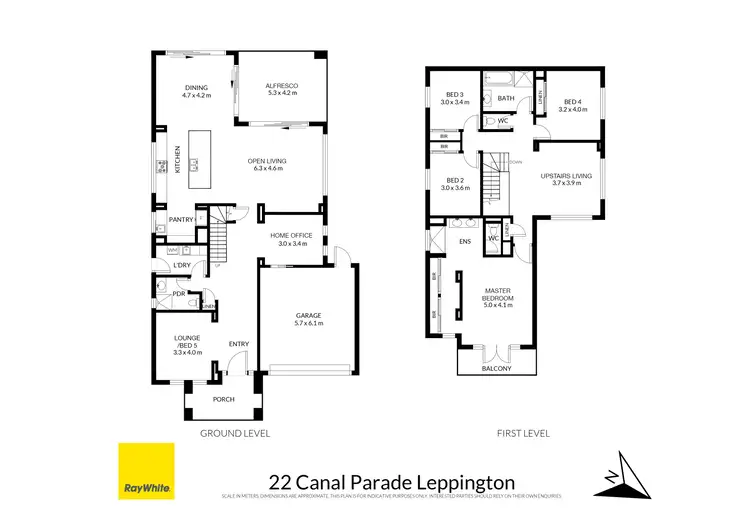 Floorplan of Homely house listing, 22 Canal Parade, Leppington NSW 2179