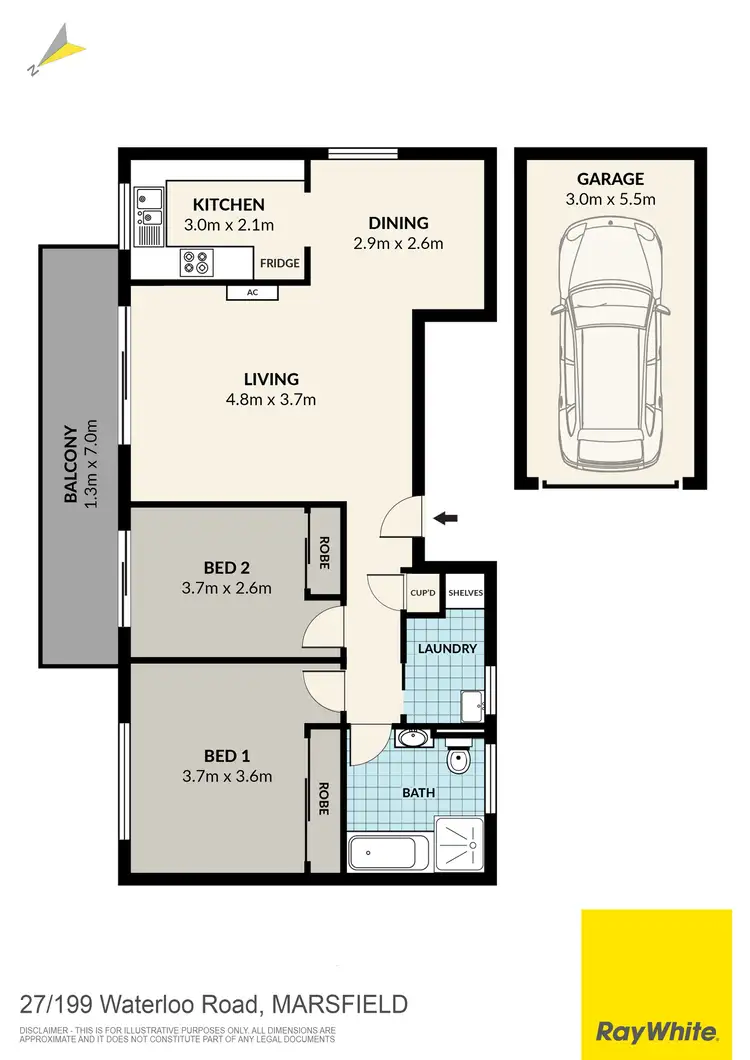 Floorplan of Homely unit listing, 27/199 Waterloo Road, Marsfield NSW 2122