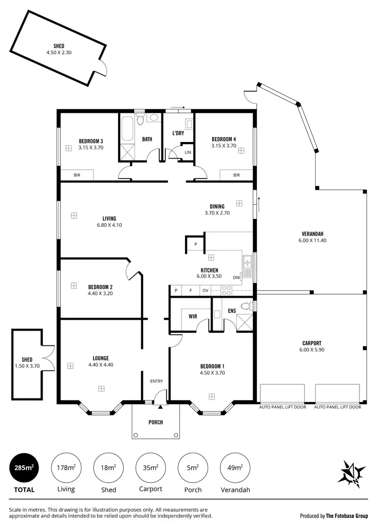 Floorplan of Homely house listing, 4 The Parkway, Aberfoyle Park SA 5159