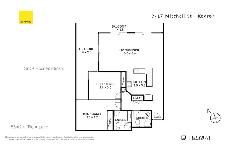 Floorplan of Homely unit listing, 9/17 Mitchell Street, Kedron QLD 4031