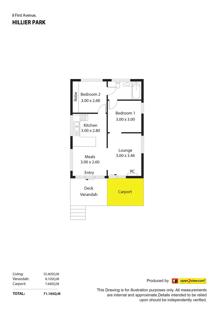 Floorplan of Homely house listing, 8 First Avenue, Hillier SA 5116