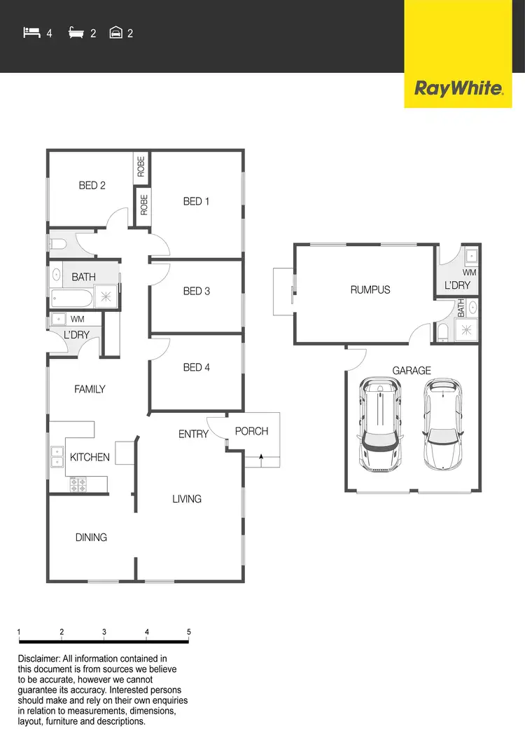 Floorplan of Homely house listing, 64 Onkaparinga Crescent, Kaleen ACT 2617