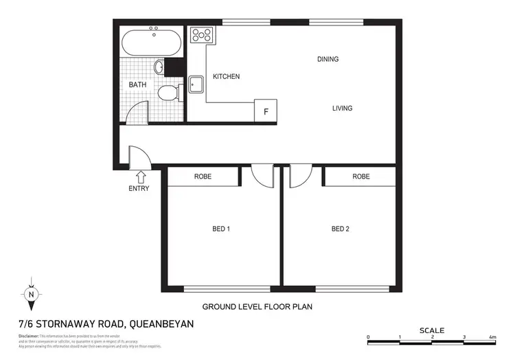 Floorplan of Homely unit listing, 7/6 Stornaway Road, Crestwood NSW 2620