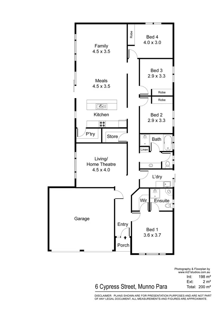 Floorplan of Homely house listing, 6 Cypress Street, Munno Para SA 5115