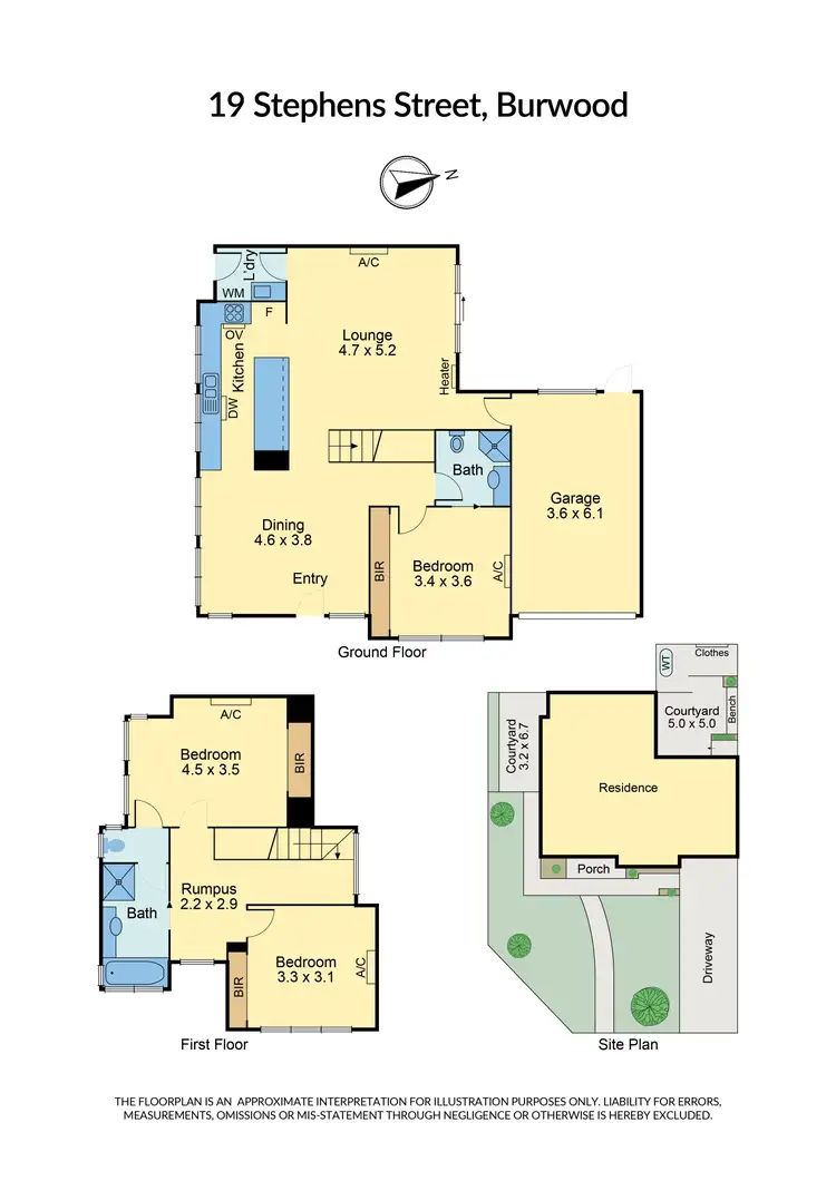 Floorplan of Homely house listing, 19 Stephens Street, Burwood VIC 3125