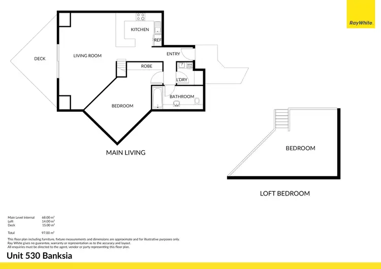 Floorplan of Homely villa listing, 530 Banksia Villa, Kingfisher Bay Village, Fraser Island QLD 4581