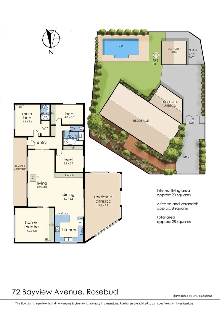 Floorplan of Homely house listing, 72 Bayview Avenue, Rosebud VIC 3939