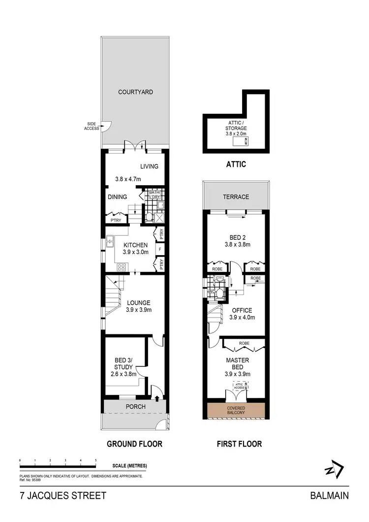 Floorplan of Homely house listing, 7 Jacques Street, Balmain NSW 2041