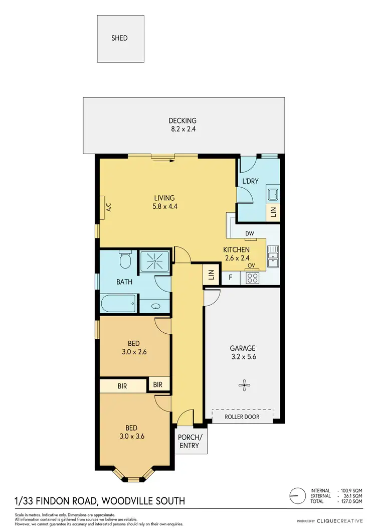 Floorplan of Homely house listing, 1/33 Findon Road, Woodville South SA 5011