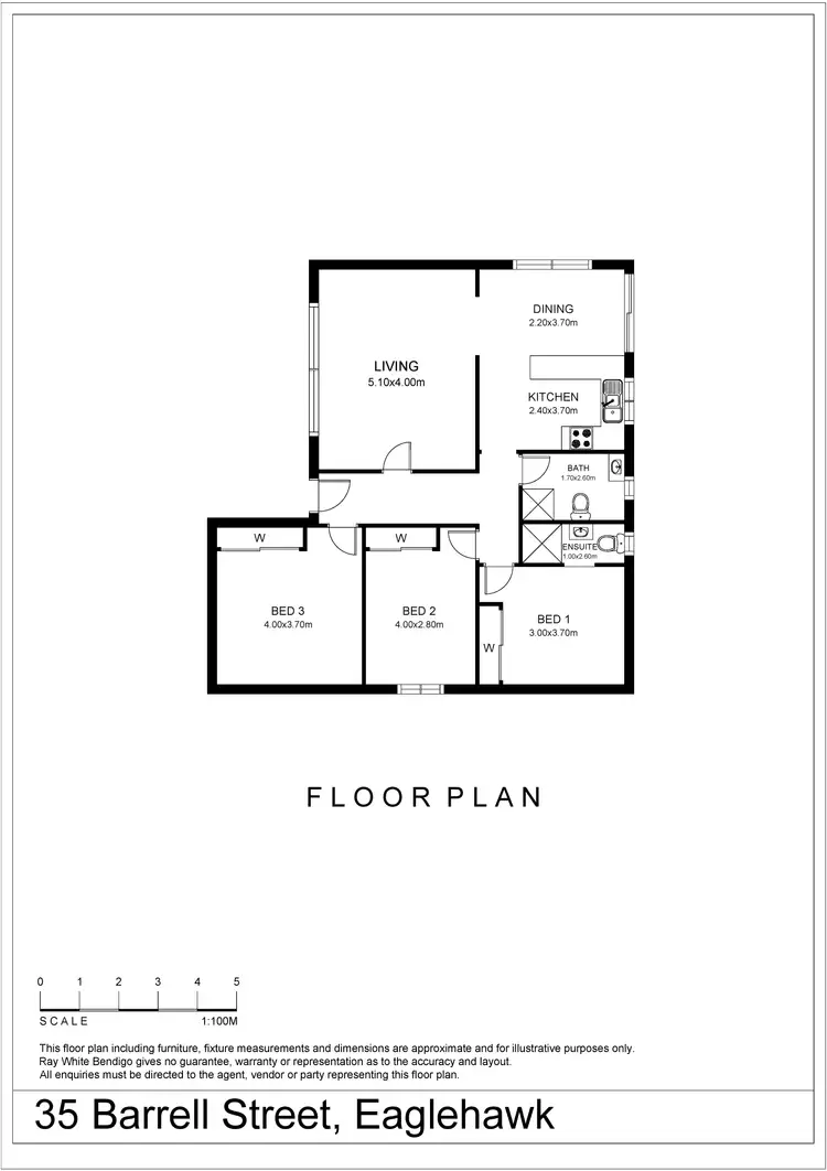 Floorplan of Homely house listing, 35 Barrell Street, California Gully VIC 3556