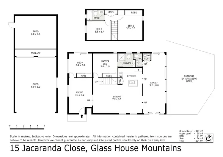 Floorplan of Homely house listing, 15 Jacaranda Close, Glass House Mountains QLD 4518