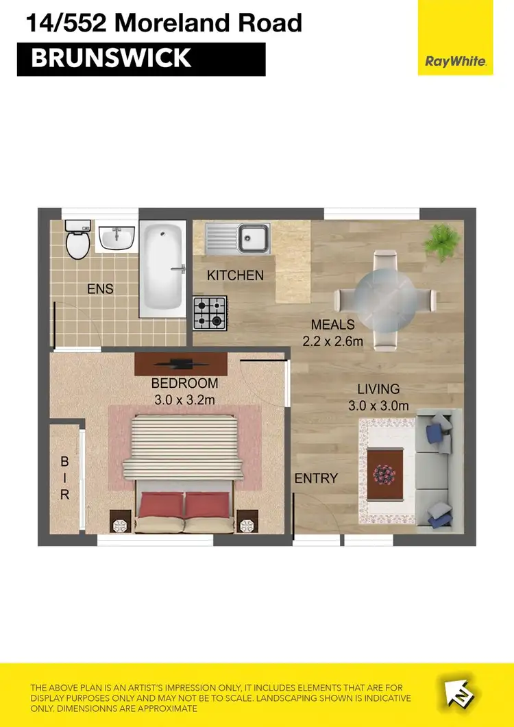Floorplan of Homely apartment listing, 14/552 Moreland Road, Brunswick West VIC 3055
