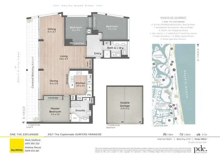 Floorplan of Homely apartment listing, 29/1 The Esplanade, Surfers Paradise QLD 4217