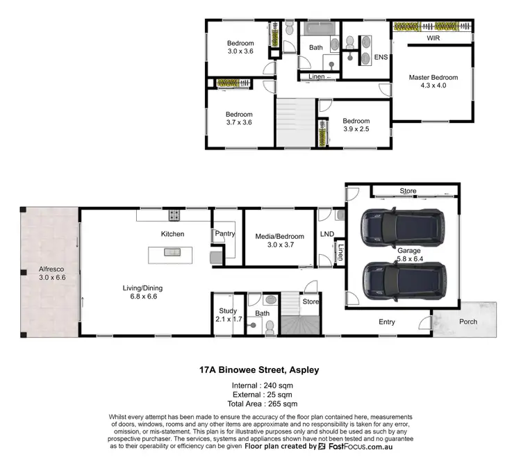 Floorplan of Homely house listing, 17A Binowee Street, Aspley QLD 4034