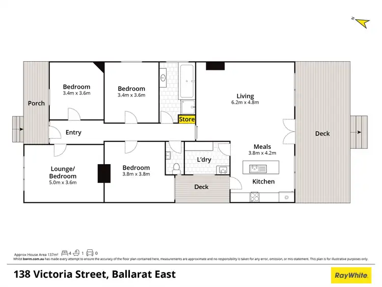 Floorplan of Homely house listing, 138 Victoria Street, Ballarat East VIC 3350