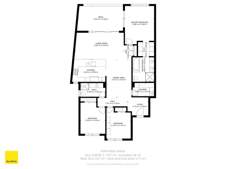 Floorplan of Homely apartment listing, 335/3 Pendraat Parade 'Ilanah Aqua', Hope Island QLD 4212