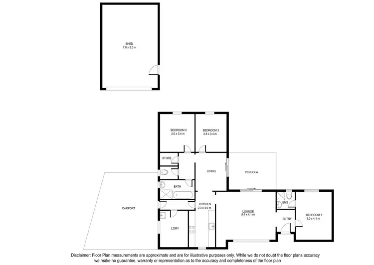 Floorplan of Homely house listing, 3 Willawa Street, Mount Gambier SA 5290