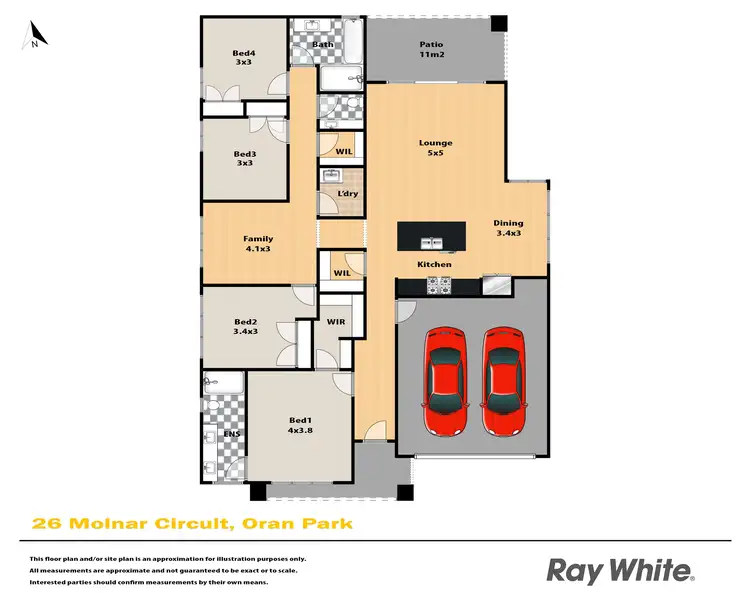 Floorplan of Homely house listing, 26 Molnar Circuit, Oran Park NSW 2570