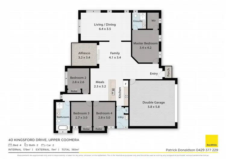 Floorplan of Homely house listing, 40 Kingsford Drive, Upper Coomera QLD 4209