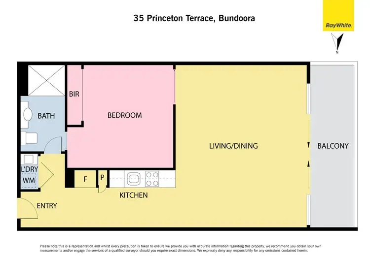 Floorplan of Homely apartment listing, 112/35 Princeton Terrace, Bundoora VIC 3083