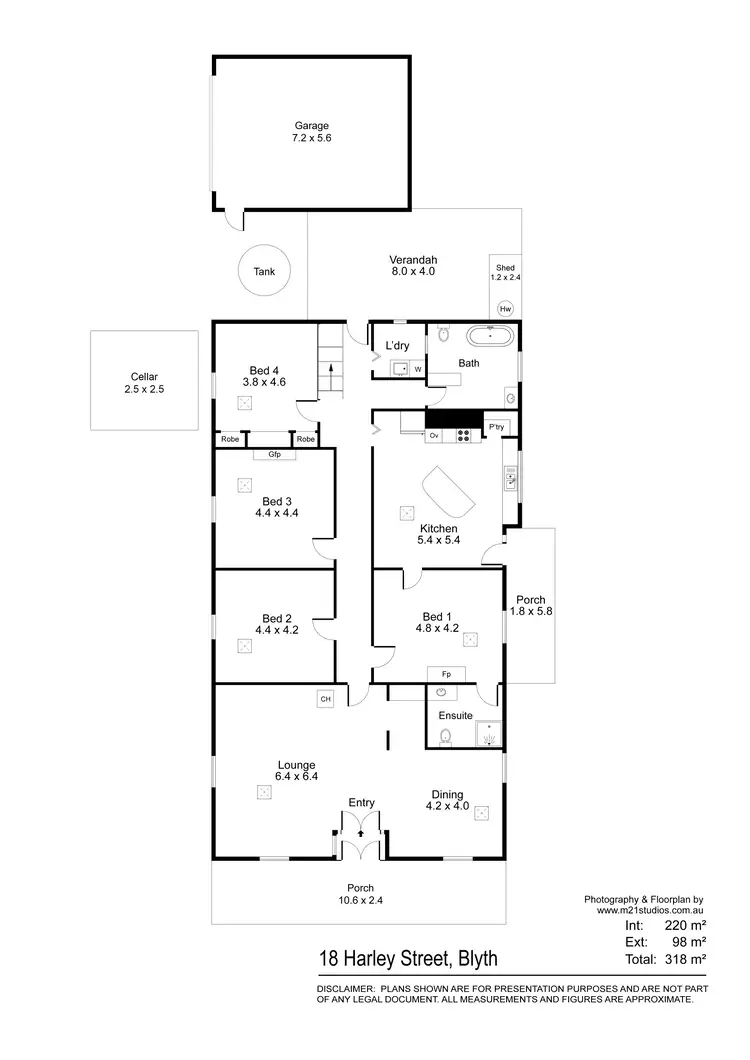 Floorplan of Homely house listing, 18 Harley Street, Blyth SA 5462