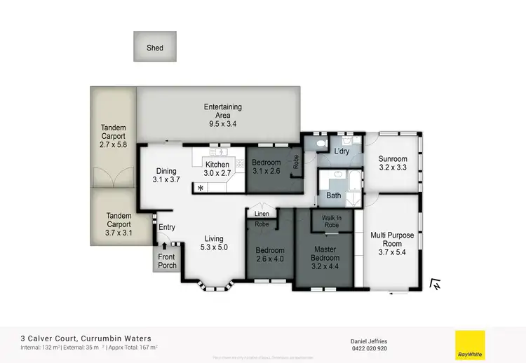Floorplan of Homely house listing, 3 Calver Court, Currumbin Waters QLD 4223