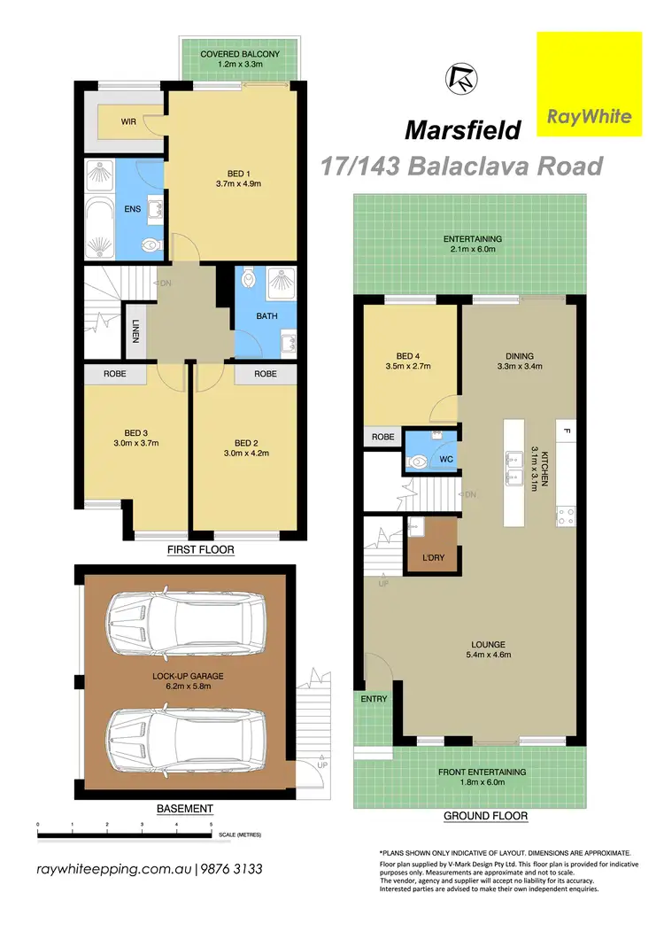 Floorplan of Homely townhouse listing, 17/143 Balaclava Road, Marsfield NSW 2122