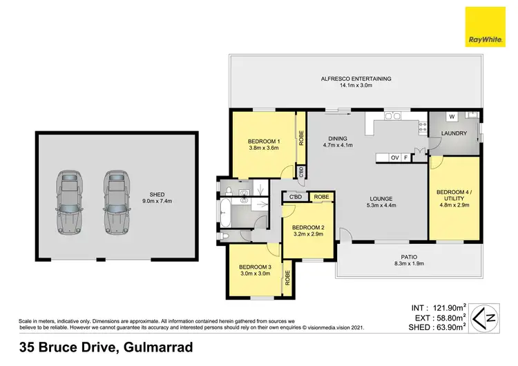 Floorplan of Homely house listing, 35 Bruce Drive, Gulmarrad NSW 2463
