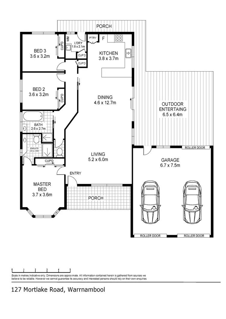 Floorplan of Homely house listing, 127 Mortlake Road, Warrnambool VIC 3280