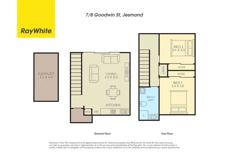 Floorplan of Homely townhouse listing, 7/8 Goodwin Street, Jesmond NSW 2299