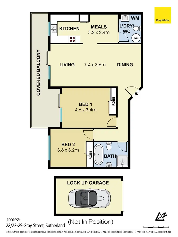 Floorplan of Homely unit listing, 22/23-29 Gray Street, Sutherland NSW 2232