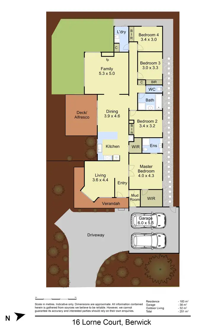 Floorplan of Homely house listing, 16 Lorne Court, Berwick VIC 3806