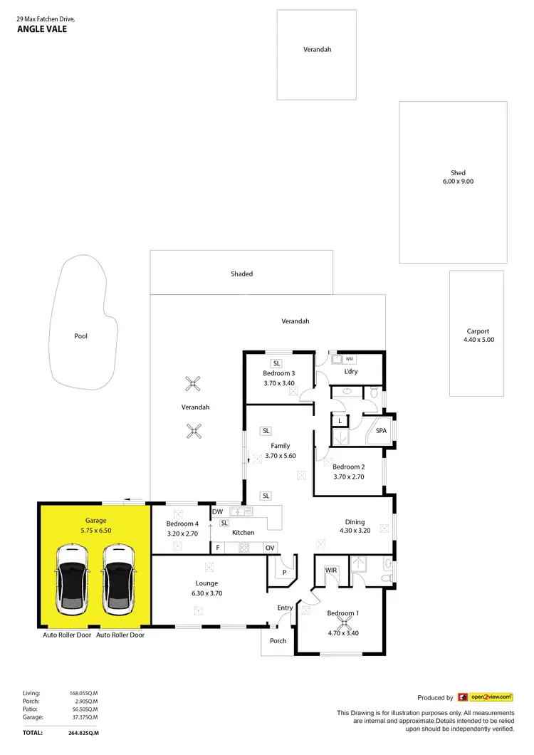 Floorplan of Homely house listing, 29 Max Fatchen Drive, Angle Vale SA 5117