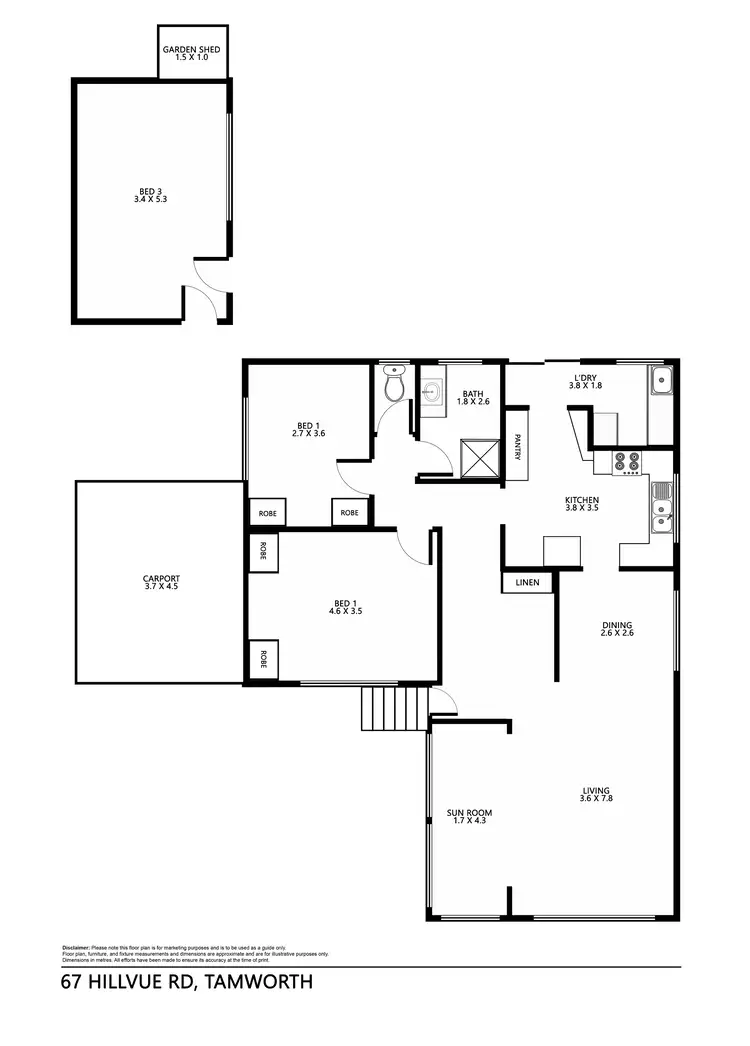 Floorplan of Homely house listing, 67 Hillvue Road, Tamworth NSW 2340