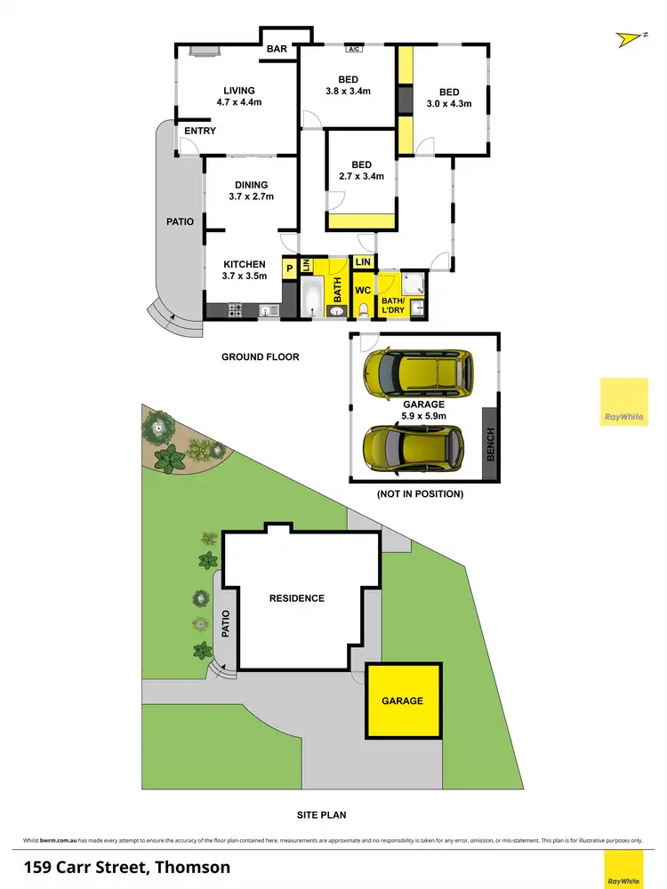 Floorplan of Homely house listing, 159 Carr Street, Thomson VIC 3219