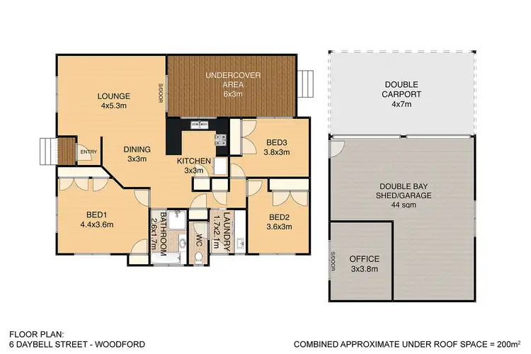 Floorplan of Homely house listing, 6 Daybell Street, Woodford QLD 4514