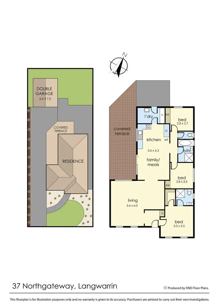 Floorplan of Homely house listing, 37 Northgateway, Langwarrin VIC 3910
