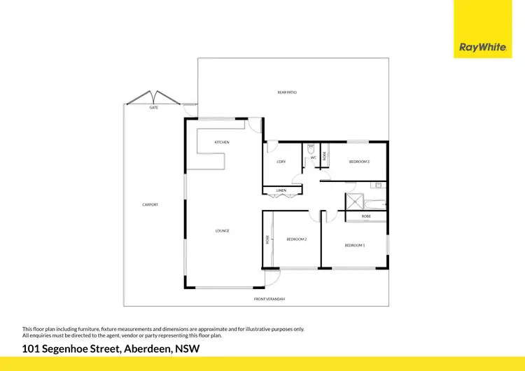Floorplan of Homely house listing, 101 Segenhoe Street, Aberdeen NSW 2336