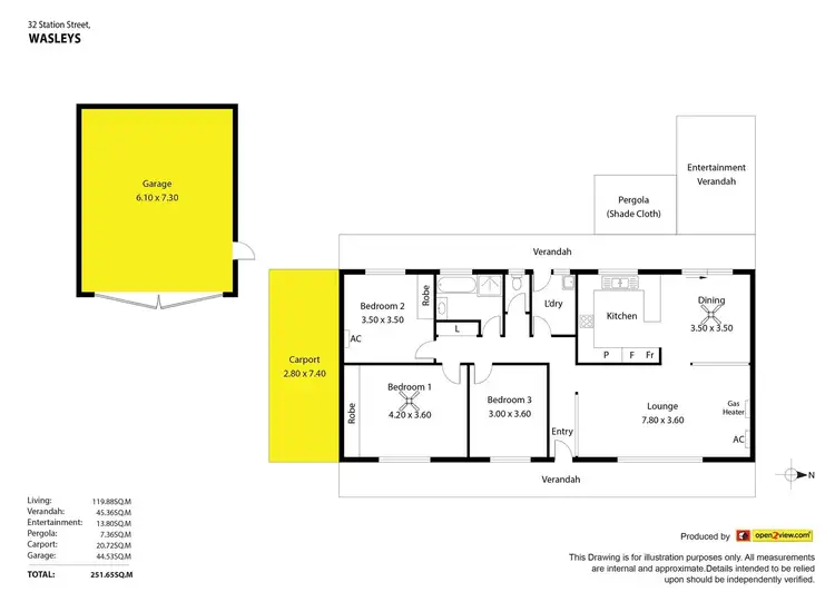 Floorplan of Homely house listing, 32 Station Street, Wasleys SA 5400