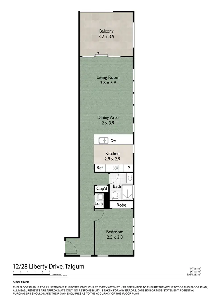Floorplan of Homely unit listing, 12/28 Liberty Drive, Taigum QLD 4018