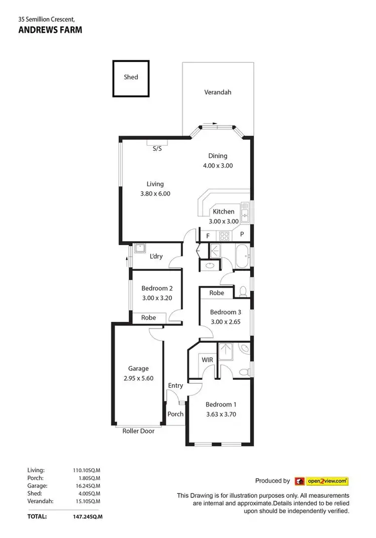 Floorplan of Homely house listing, 35 Semillon Crescent, Andrews Farm SA 5114