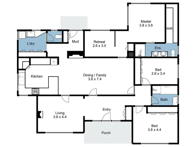 Floorplan of Homely house listing, 13 Market Street, Benalla VIC 3672