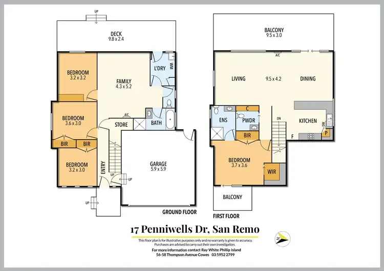 Floorplan of Homely house listing, 17 Penniwells Drive, San Remo VIC 3925