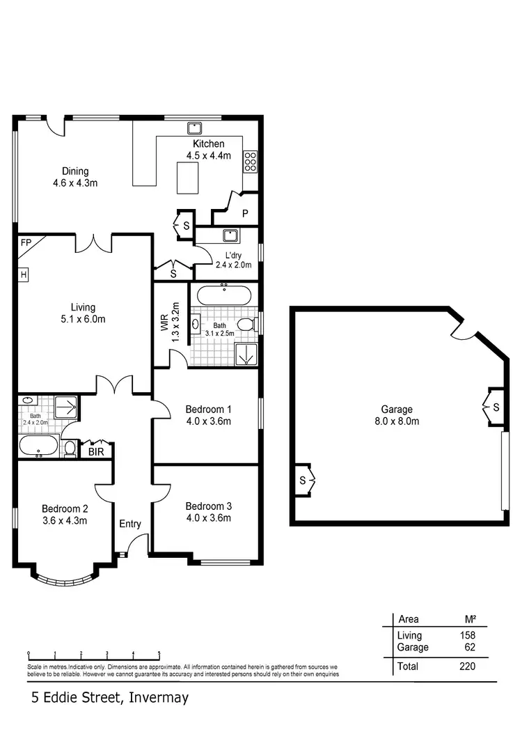Floorplan of Homely house listing, 5 Eddie Street, Invermay TAS 7248