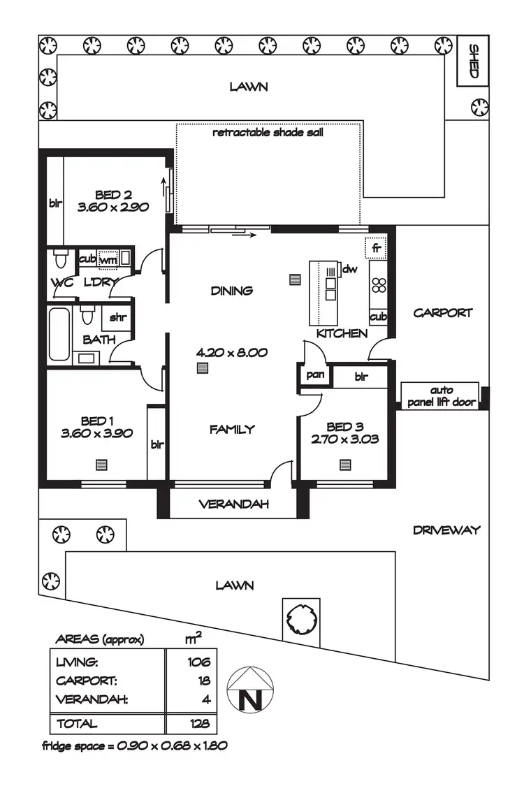 Floorplan of Homely house listing, 3 Bass Circuit, Eyre SA 5121